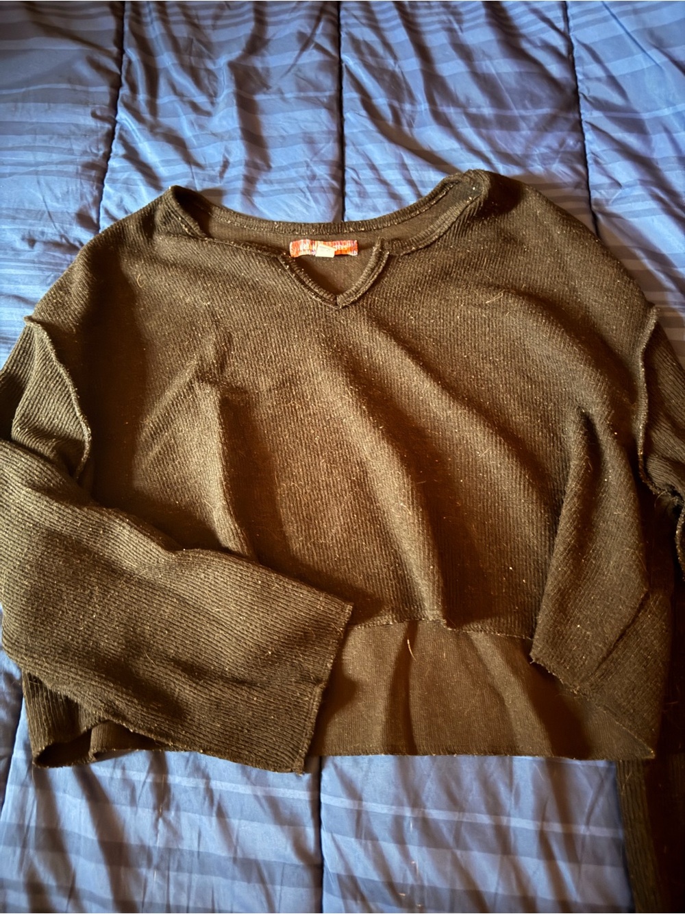 Urban Outfitters Black Scoop-Neck Knit Sweater